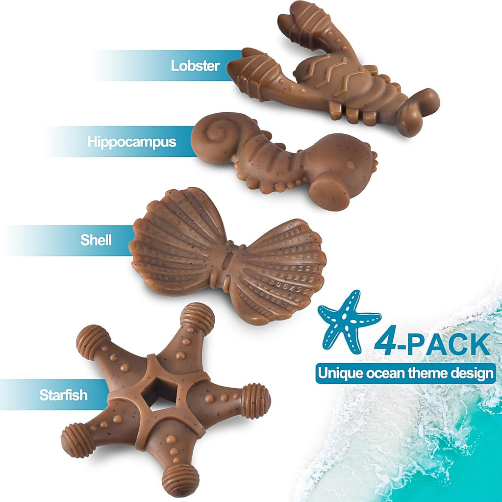 NEZIN Juguetes masticables para perros para masticadores agresivos,...