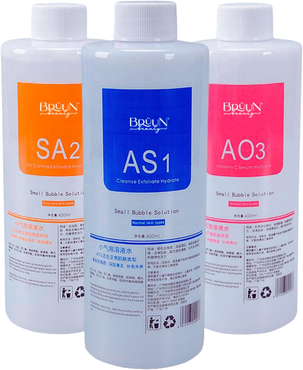 BRÜUN Aparato Facial de Hidrógeno y Oxígeno Sueros para Limpieza Fa...