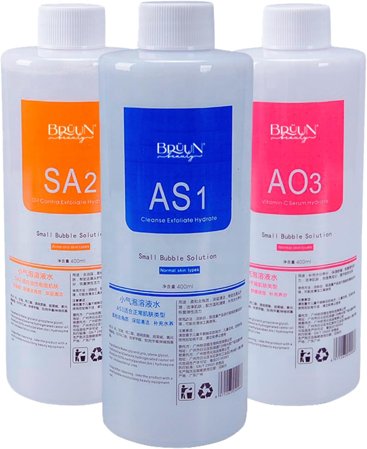 BRÜUN Aparato Facial de Hidrógeno y Oxígeno Sueros para Limpieza Fa...