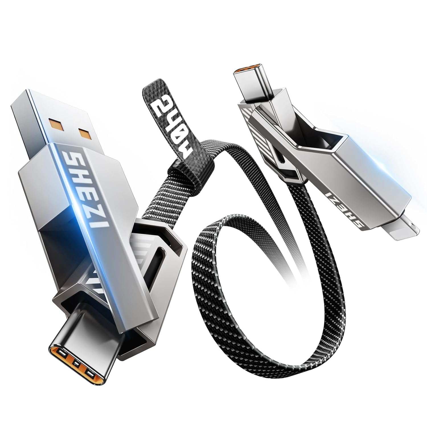 [Uno es suficiente] Compatible con cable USB C a Lightning 4 en 1,...