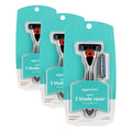 Amazon Basics Cartucho de maquinilla de afeitar de 3 cuchillas, jue...