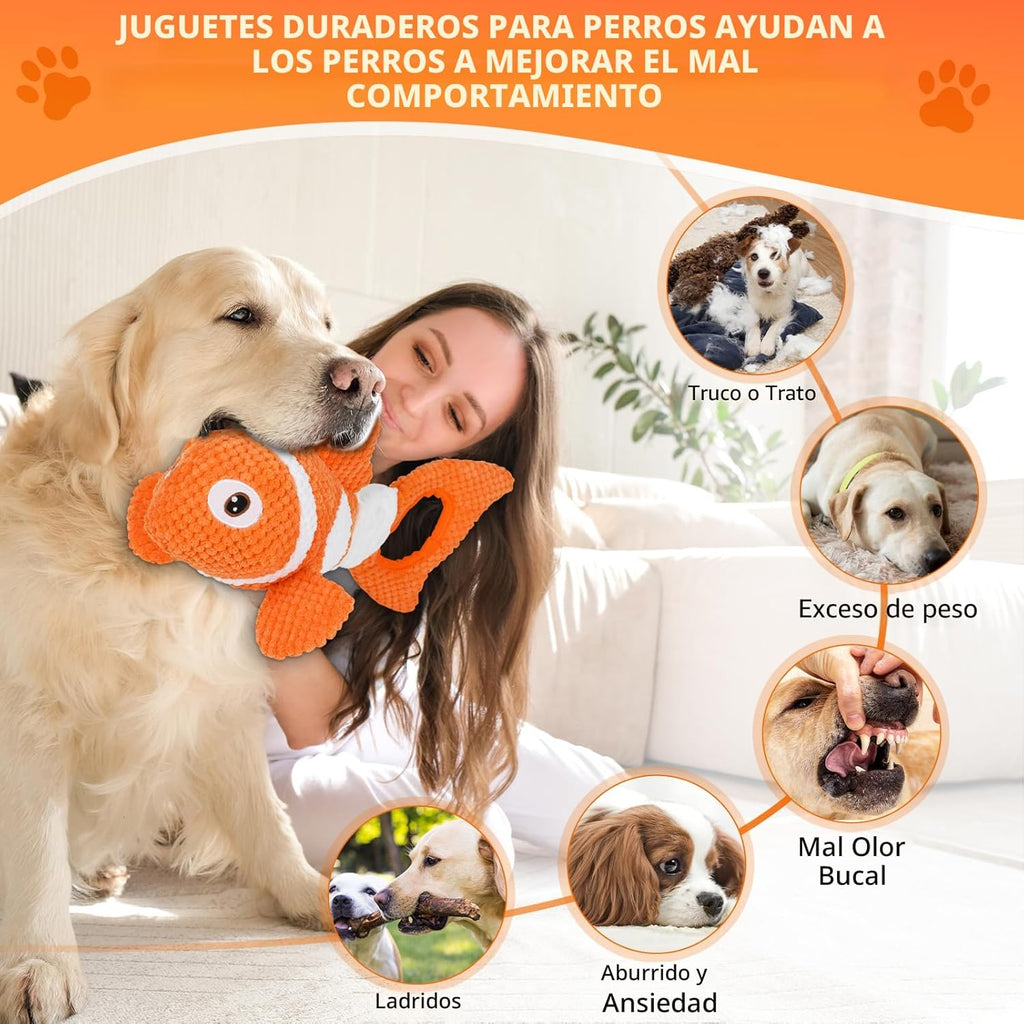 Molantaule Juguetes Chirriantes para Perros, Juguetes Interactivos...