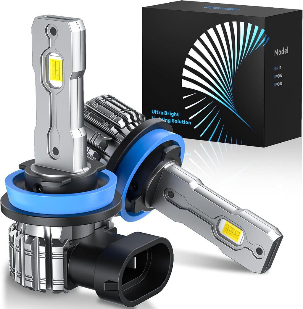 FTEVAR Bombilla LED H11\/H8\/H9, 30000 lúmenes, 6000 K, blanco frío...