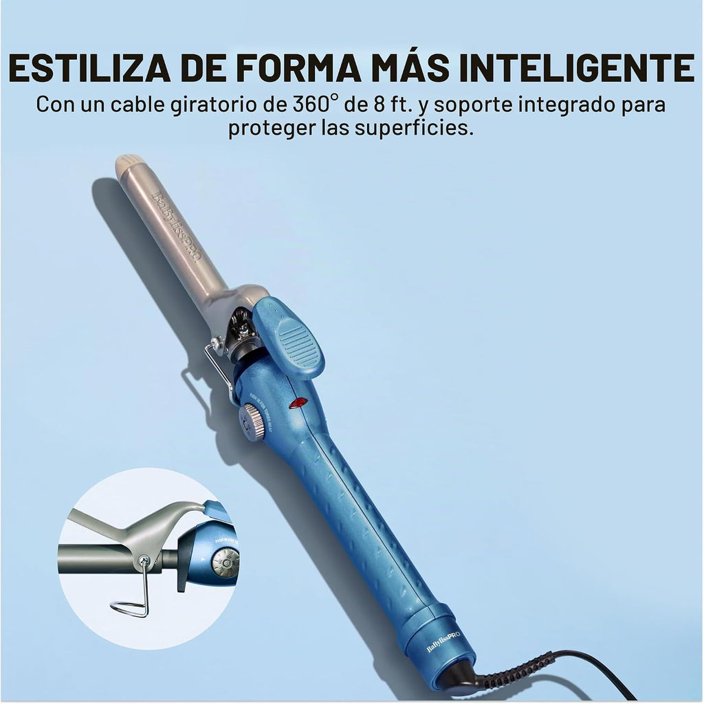 BaBylissPRO Rizador de Resorte de Titanio Nano, Varita Profesional...