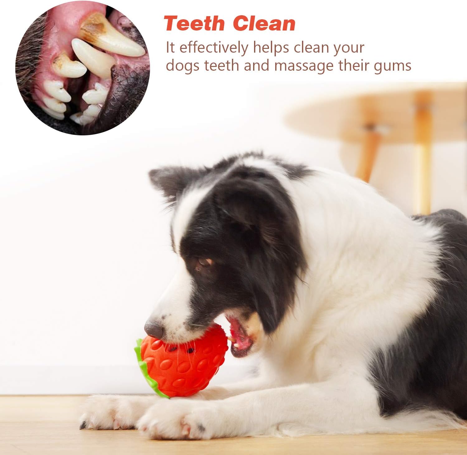 MewaJump Juguetes de Rompecabezas para Perros Juguetes de Goma para...