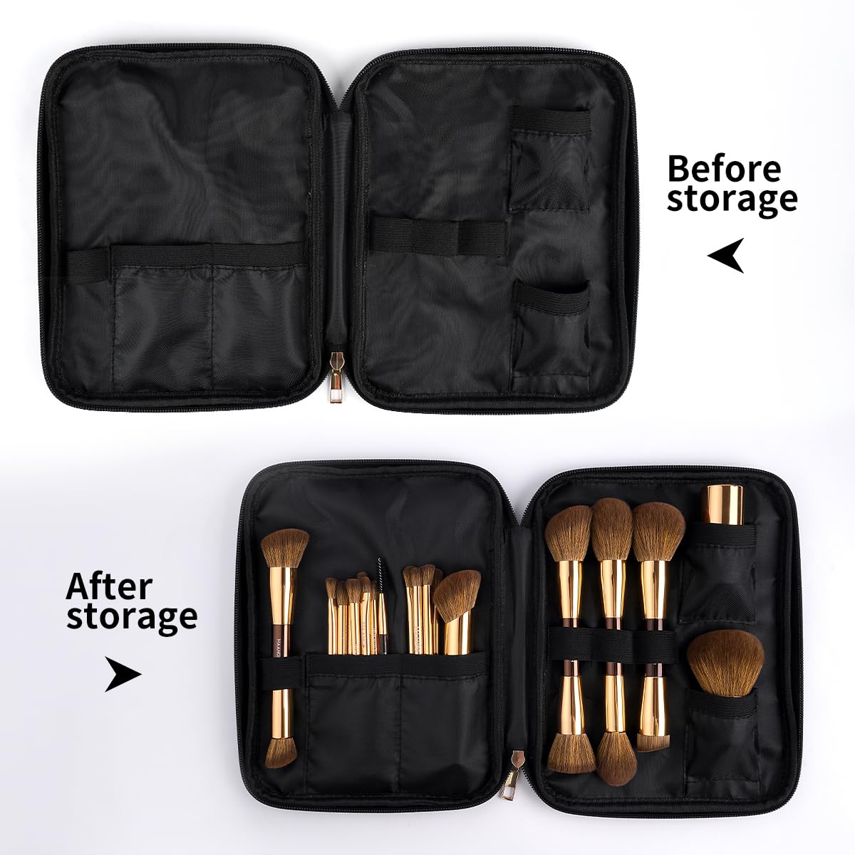 MAANGE Juego de 20 brochas de maquillaje, pinceles kabuki de doble...