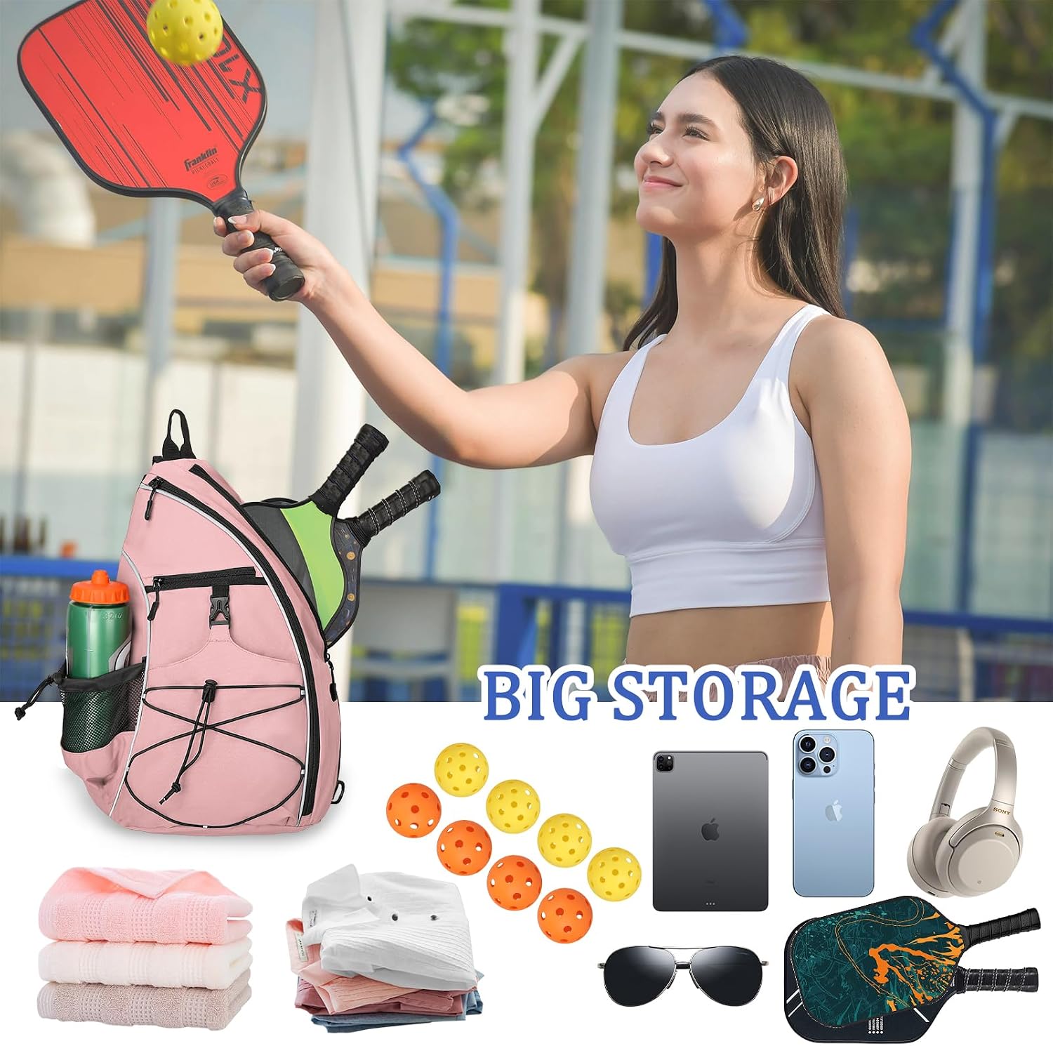 Bolsa de Pickleball Goloni para Mujeres, Mochila de Pickleball para...
