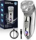 Maquinilla de afeitar eléctrica para hombres, cabezal flotante 4D y...