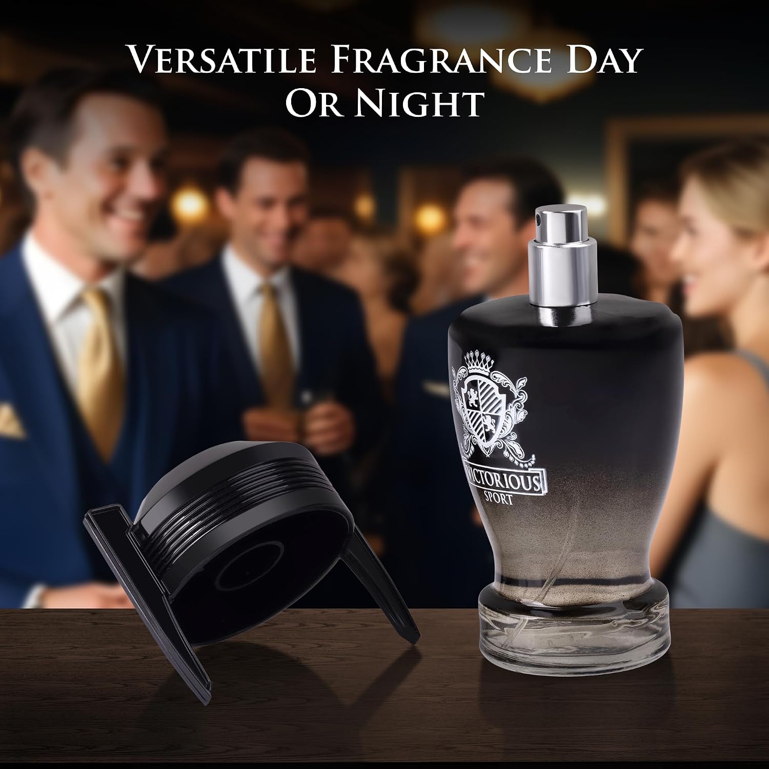 Victorious Sport Eau De Toilette para hombre, 3.4 onzas líquidas, u...