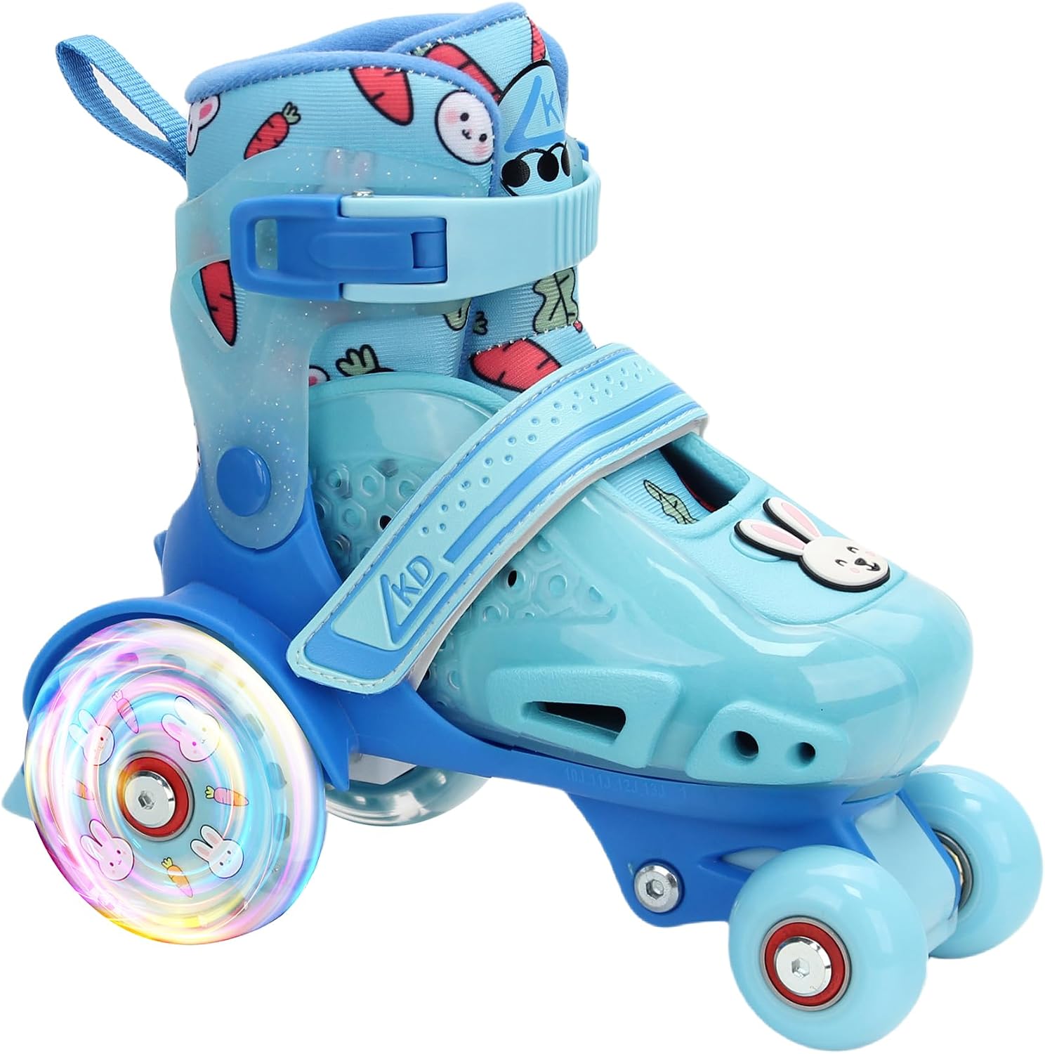 LKD Patines ajustables para niños y niñas, patines cuádruples para...