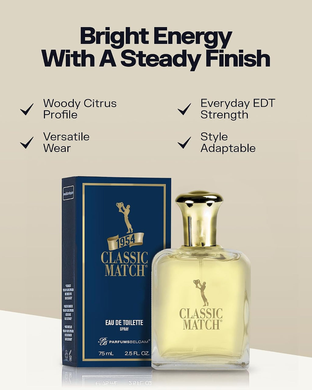 PB ParfumsBelcam Classic Match 1954 Eau de Toilette para hombre \u2...