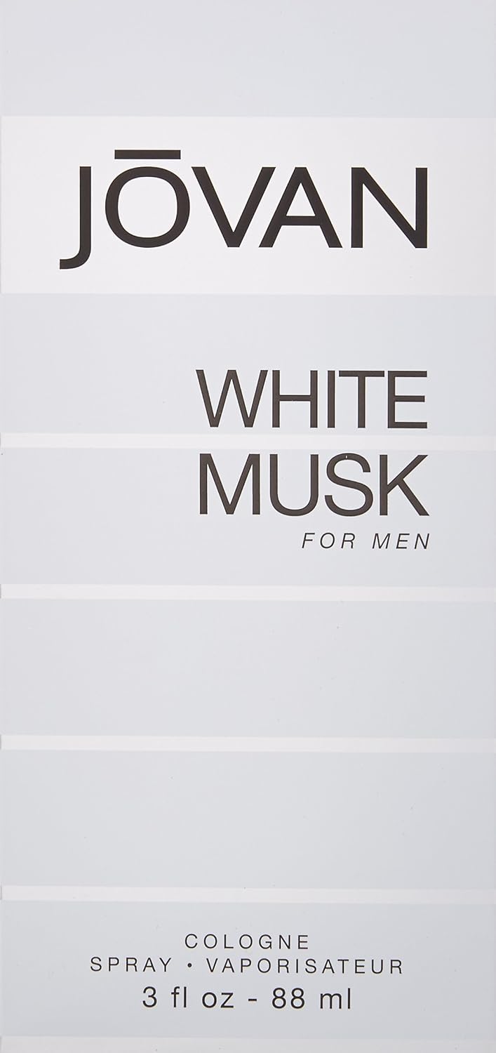 Jovan White Musk para hombres - Spray de colonia 3 onzas (Paquete d...