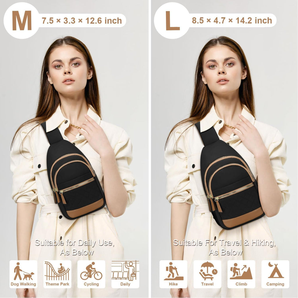 Capolo Bolso bandolera para mujeres y hombres, bolsos cruzados impe...