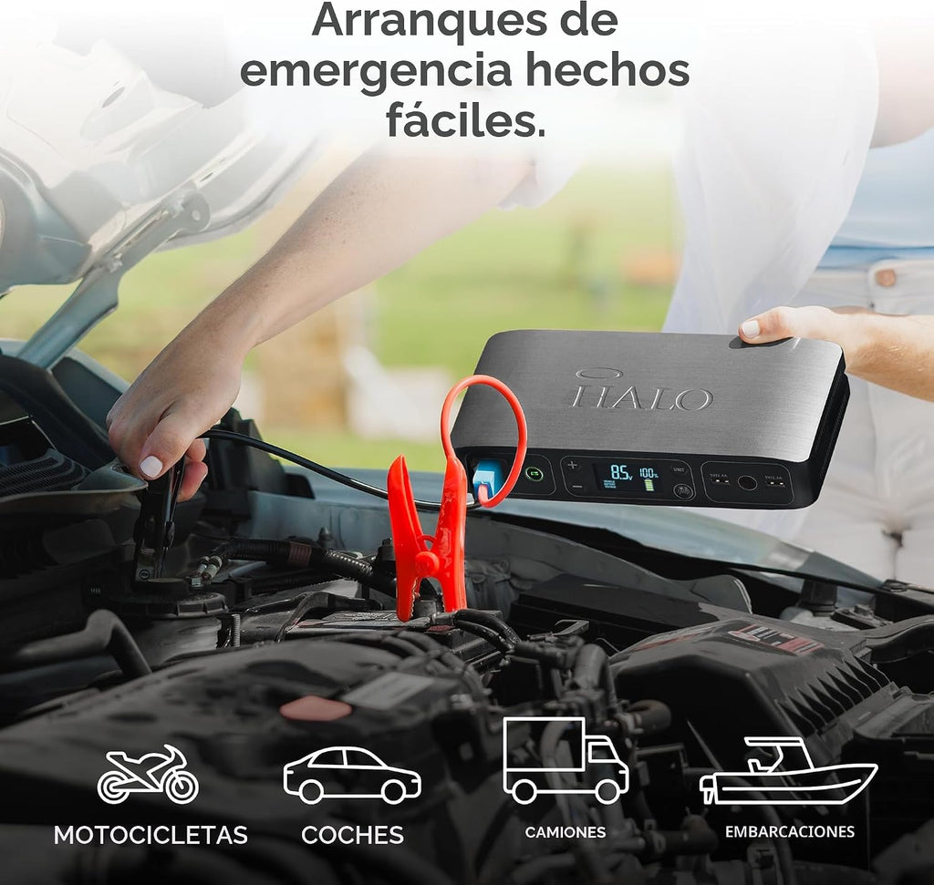 HALO Bolt Air 58830 Arrancador de batería portátil para automóvil |...