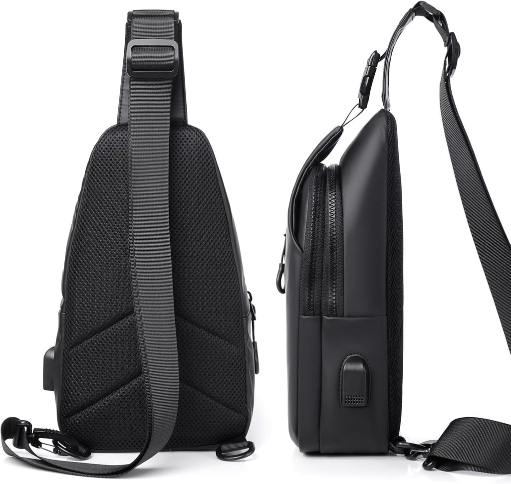 DAYELIVE Bolso bandolera impermeable para hombre, bolso cruzado de...