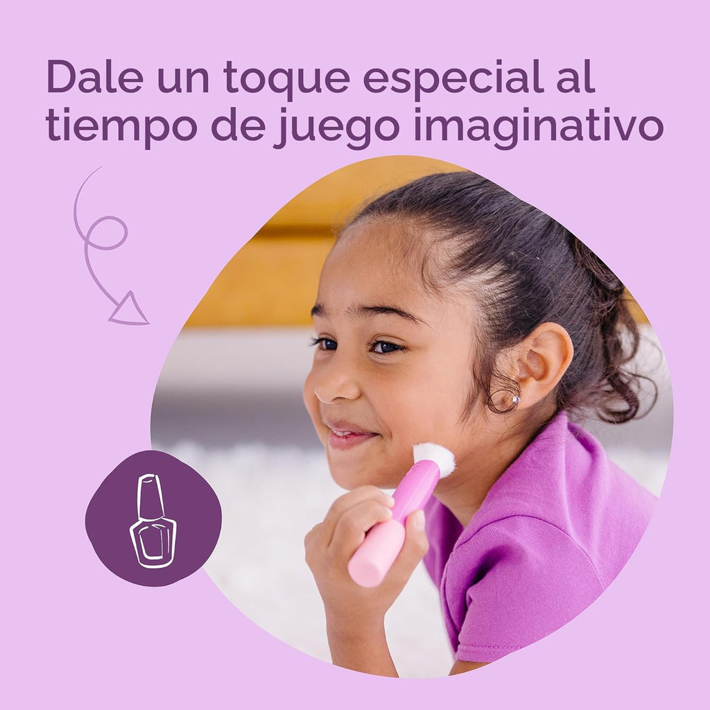 Melissa &amp; Doug Juego de madera para salón de belleza, tocador d...