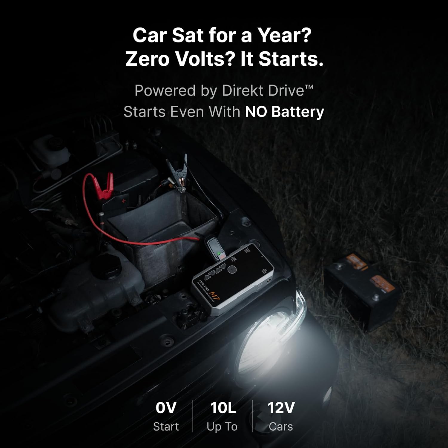 LUCKFIRE M7 TÜV - Arrancador con compresor de aire, encendido intel...