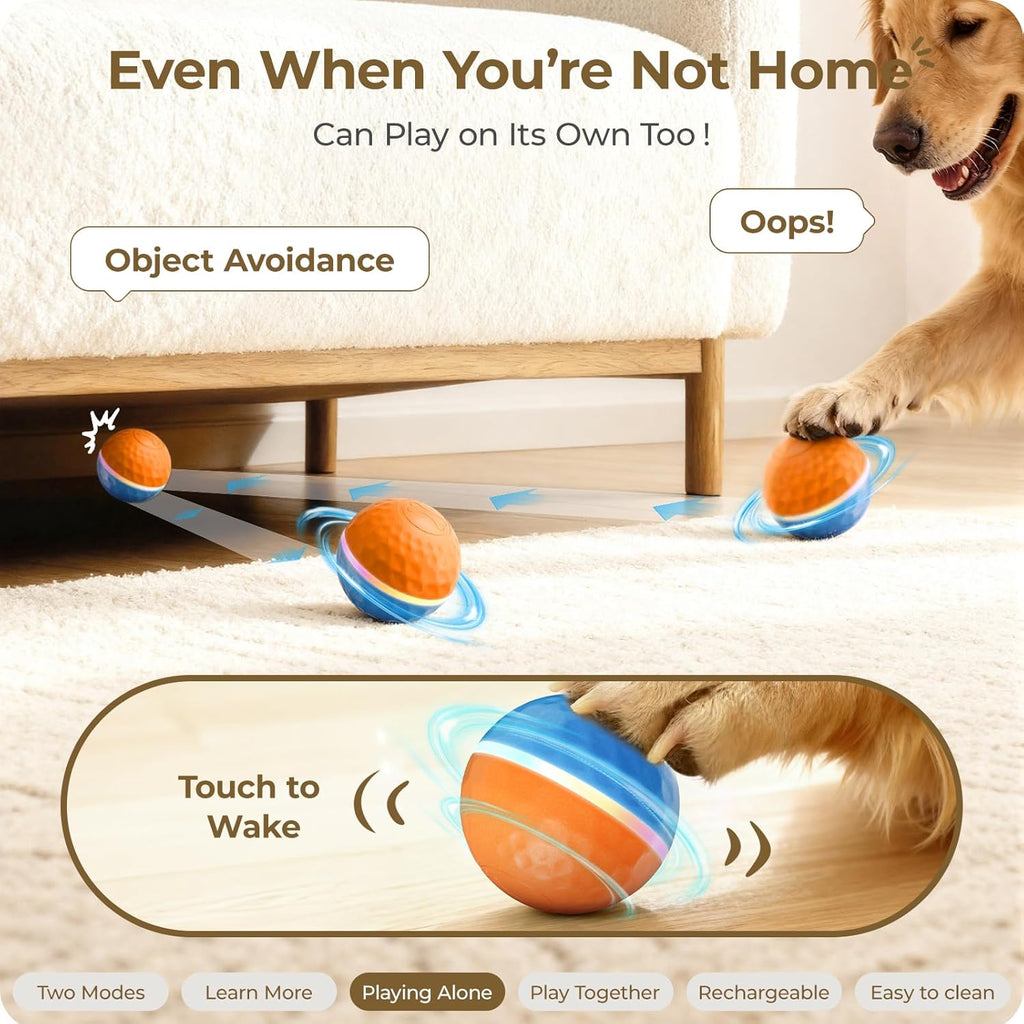 Apasiri Juguetes interactivos para perros: bola de perro temblorosa...
