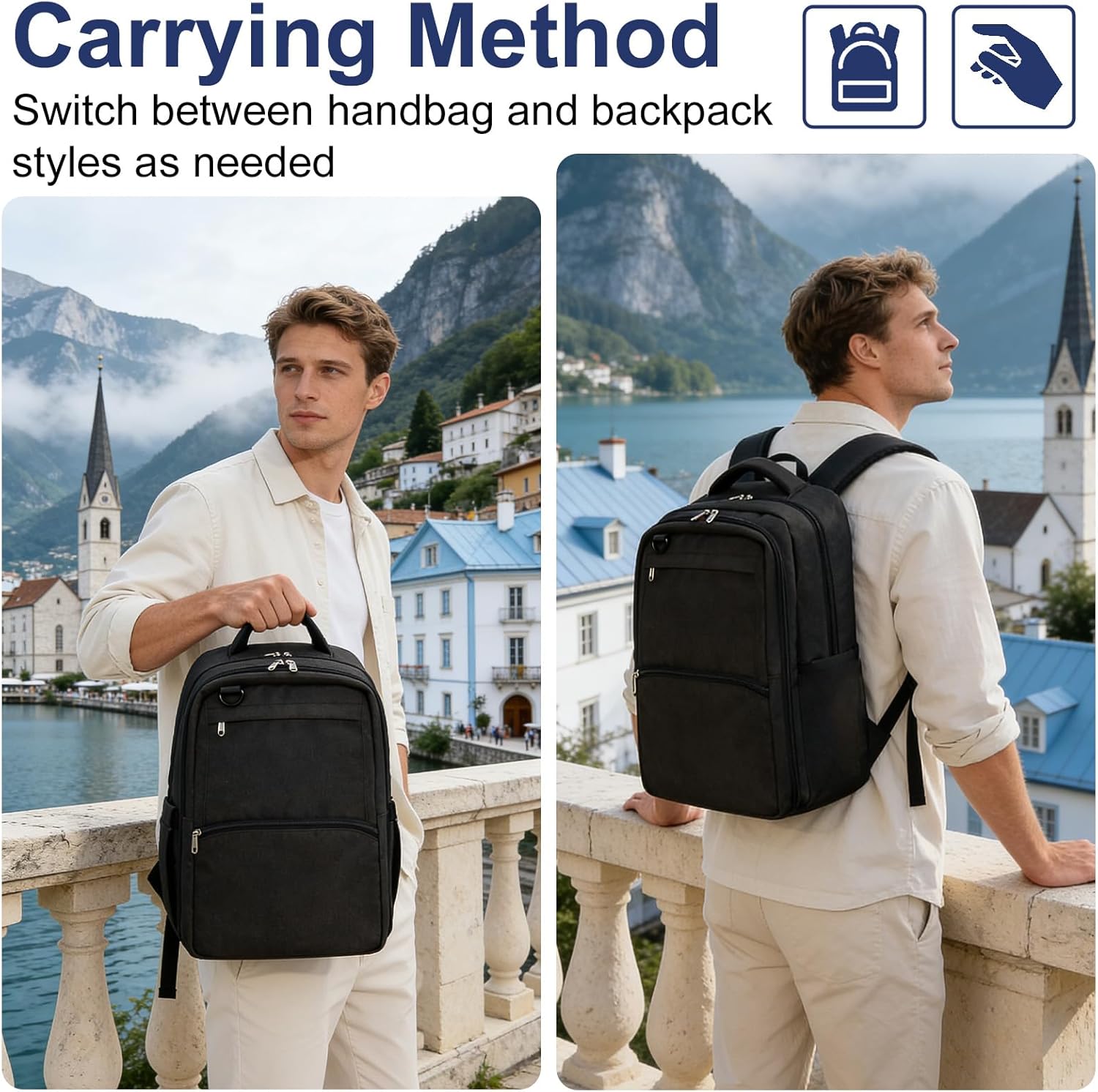GDNasist Bolsa de suministros de peluquería, mochila portátil para...