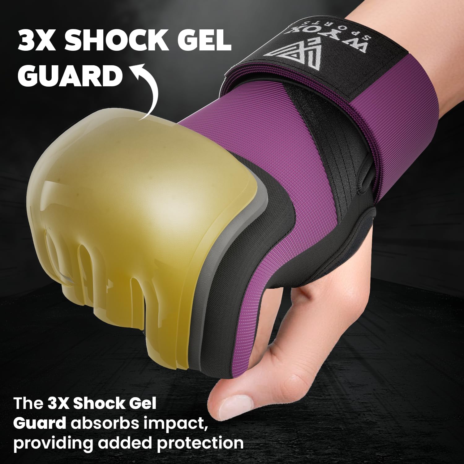 WYOX Guantes interiores de boxeo de gel para hombres y mujeres, cor...