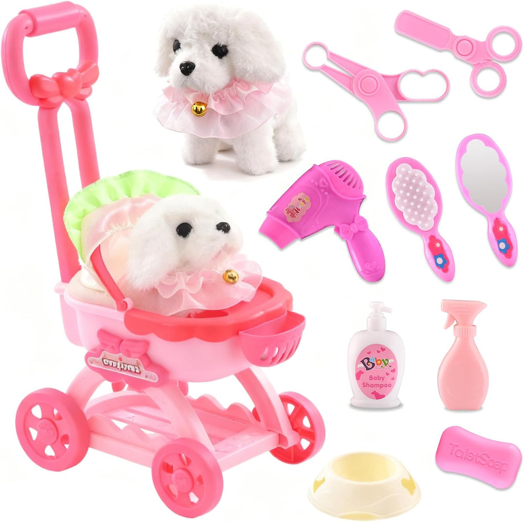 Volmop 14 piezas juguetes para perros para niños, cachorro de peluc...