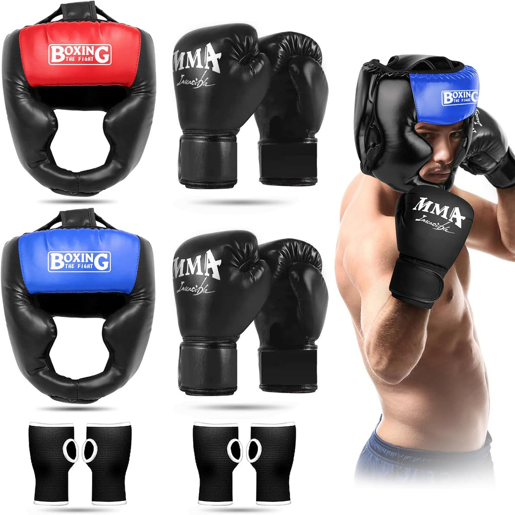 YORWHIN Protector de cabeza de combate con guantes - Casco de segur...