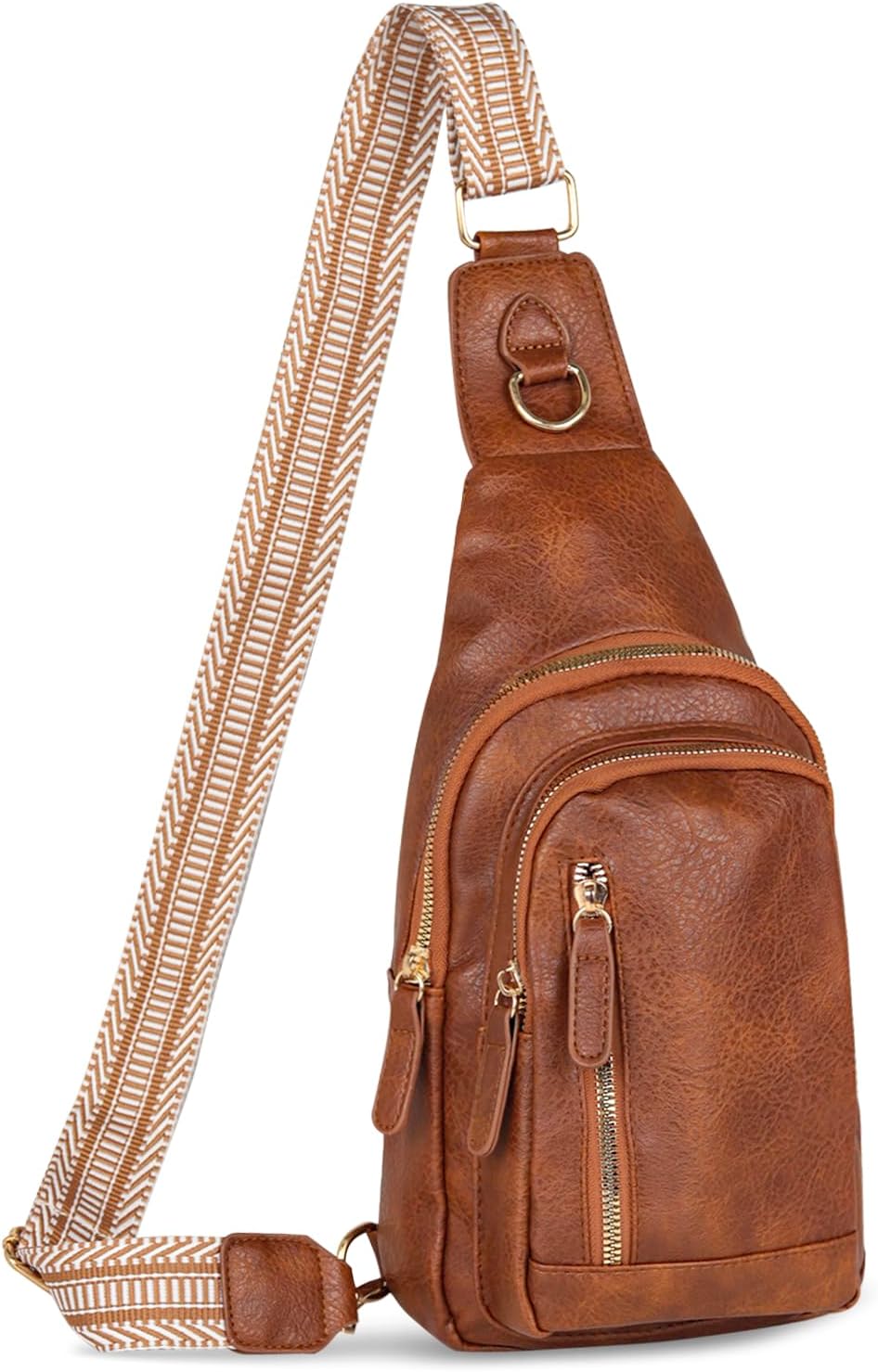 Relang Bolso bandolera para mujer, cangureras de cuero cruzado para...