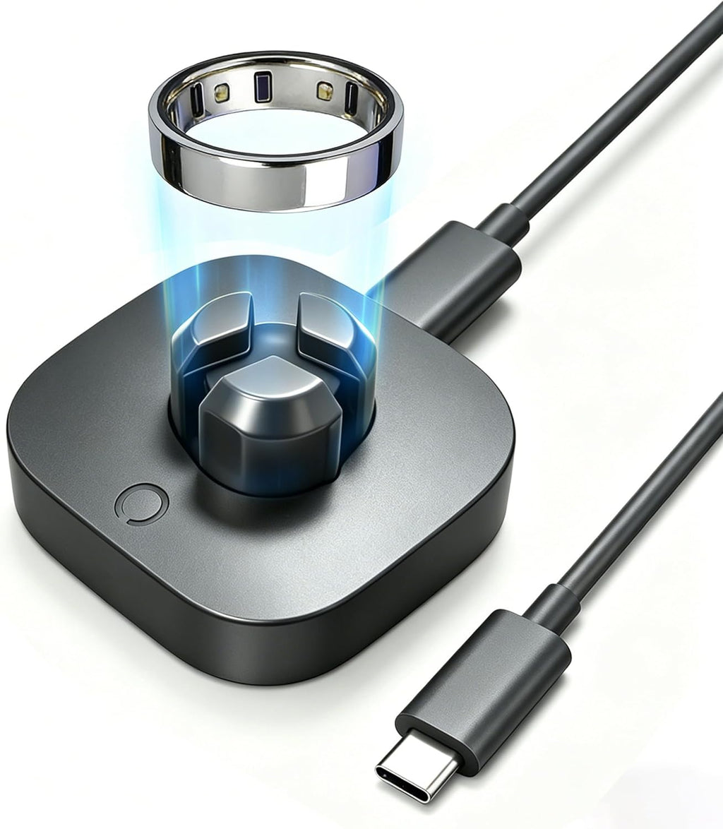 Cargador compatible con Ou-ra Ring Gen 4: Base de carga rápida para...
