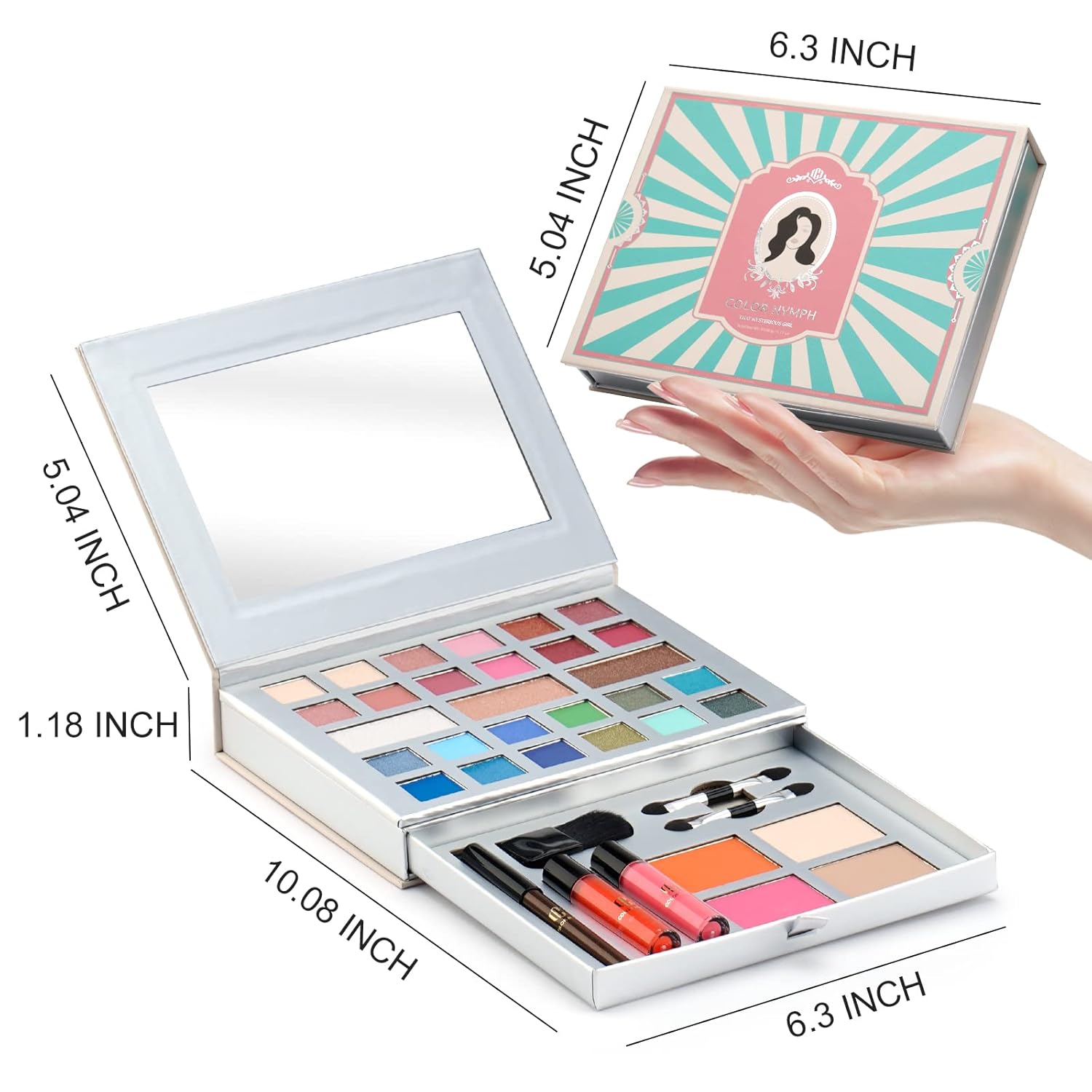 Color Nymph Kit de maquillaje todo en uno, perfecto para mujeres, a...