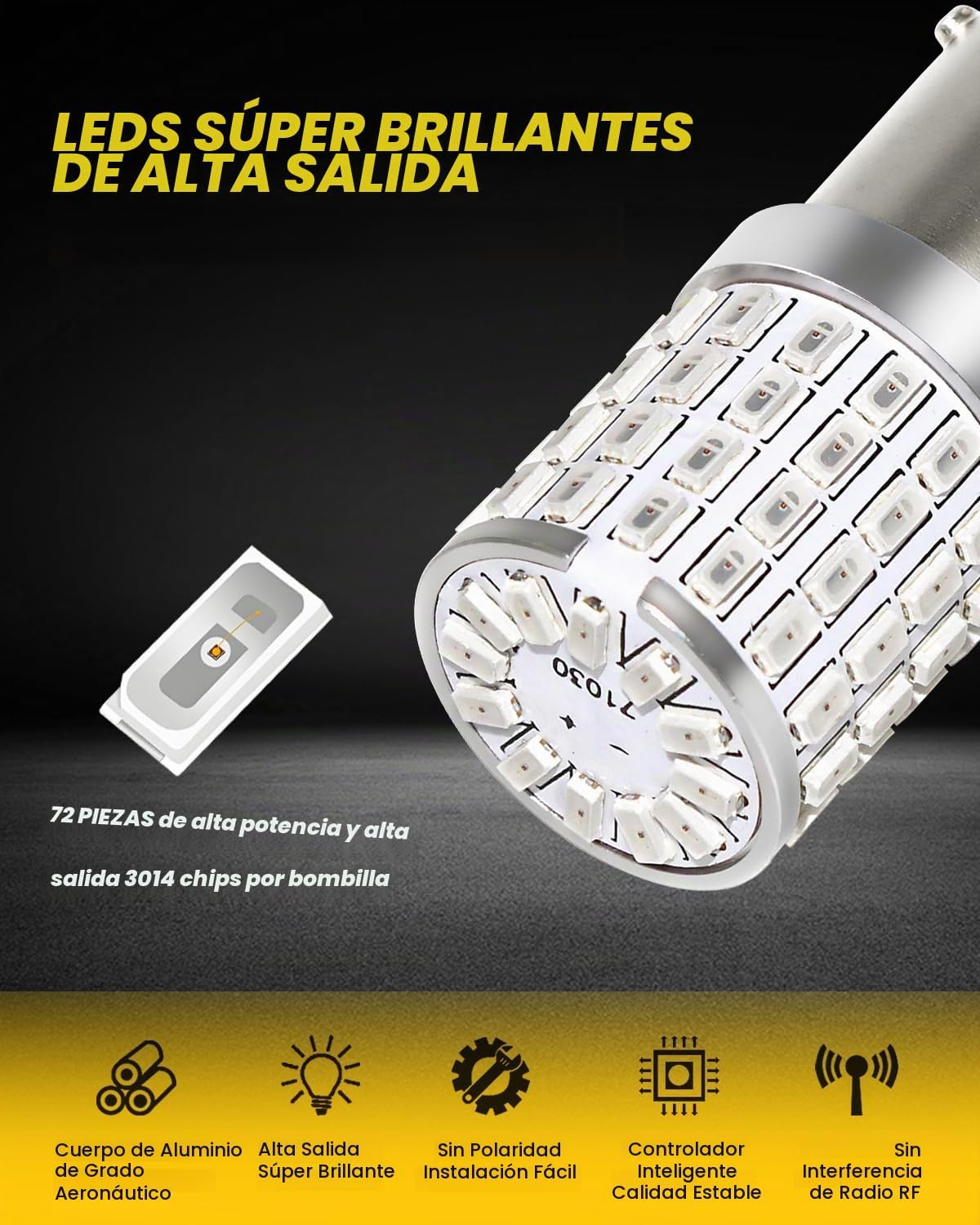 PHINLION 1157 Bombillas LED Rojas, Super Brillantes P28\/8W 2057 23...