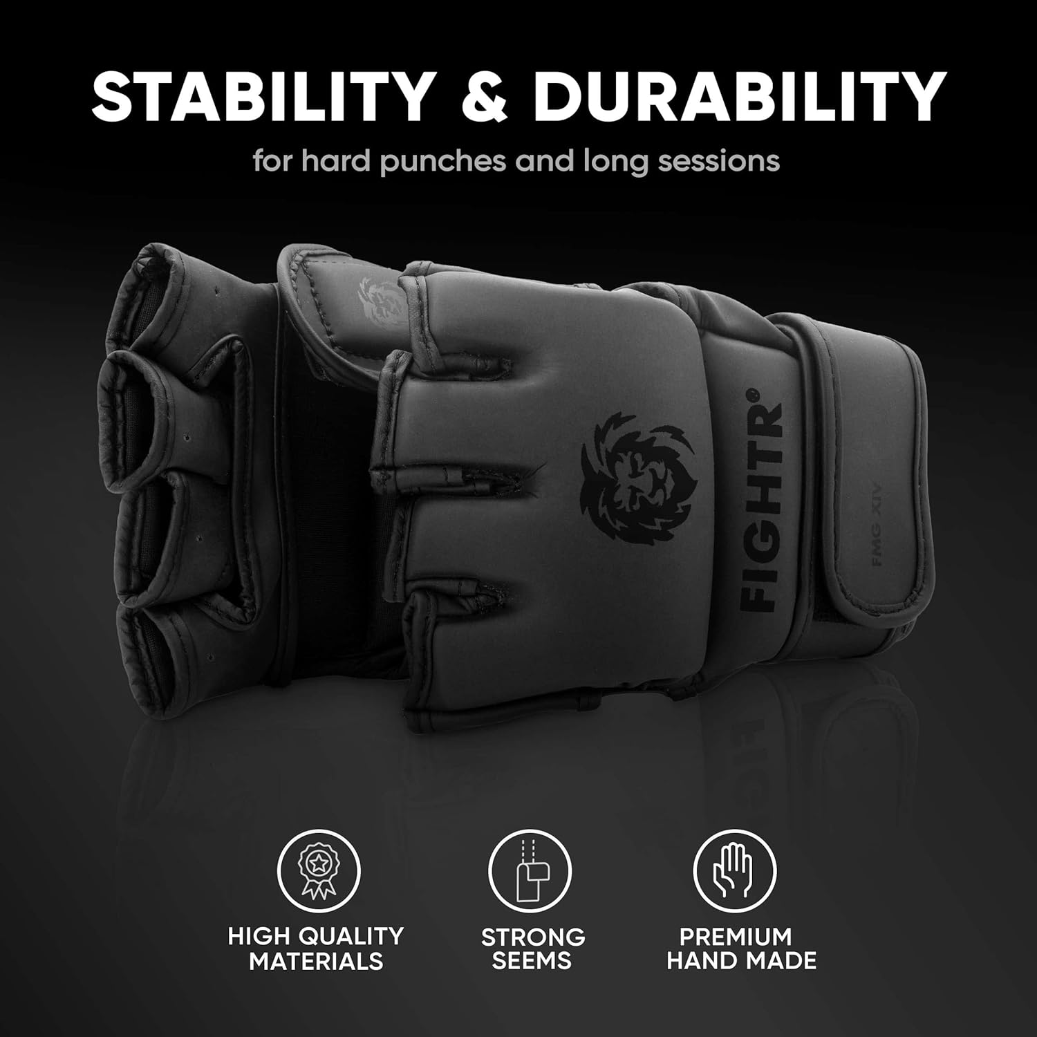 FIGHTR® Guantes Pro de MMA para Entrenamiento de Agarre y Sparring,...