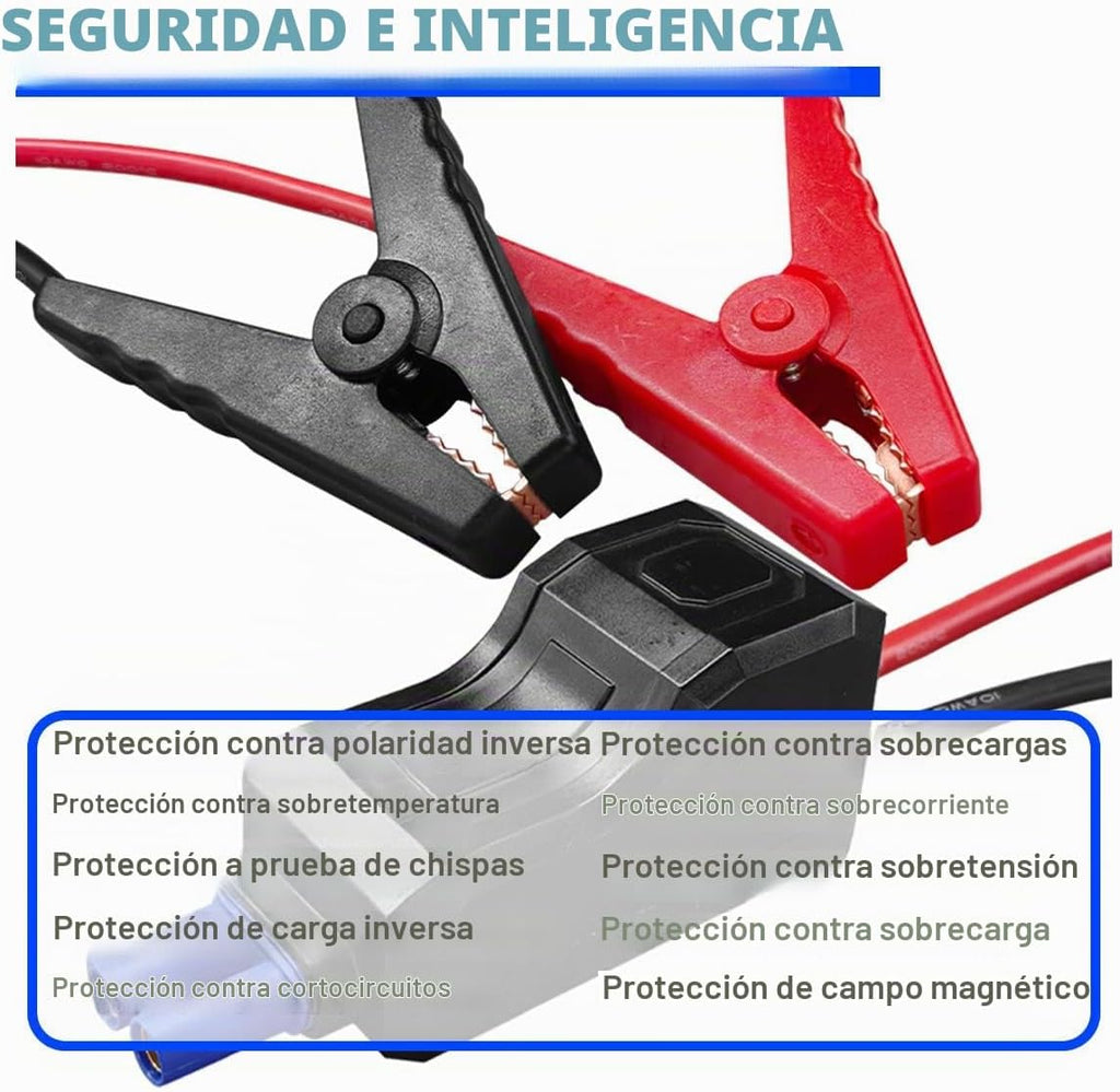 Abrazaderas de arranque inteligentes, cables de abrazadera de refue...