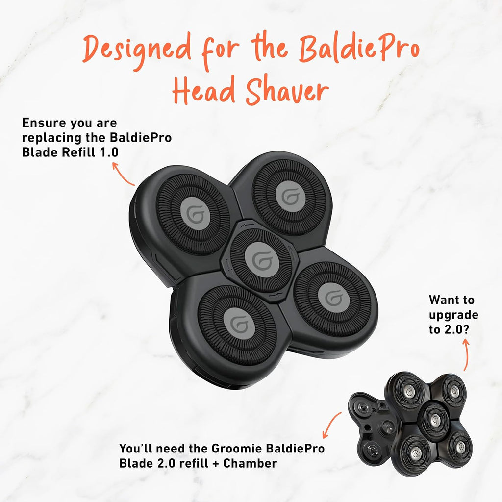 Groomie BaldiePro - Afeitadoras inalámbricas de cabeza calva para h...