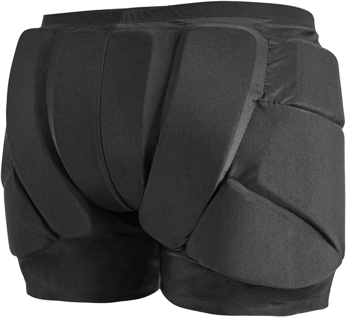 AIDY-PRO Pantalones cortos acolchados para snowboard, pantalones co...