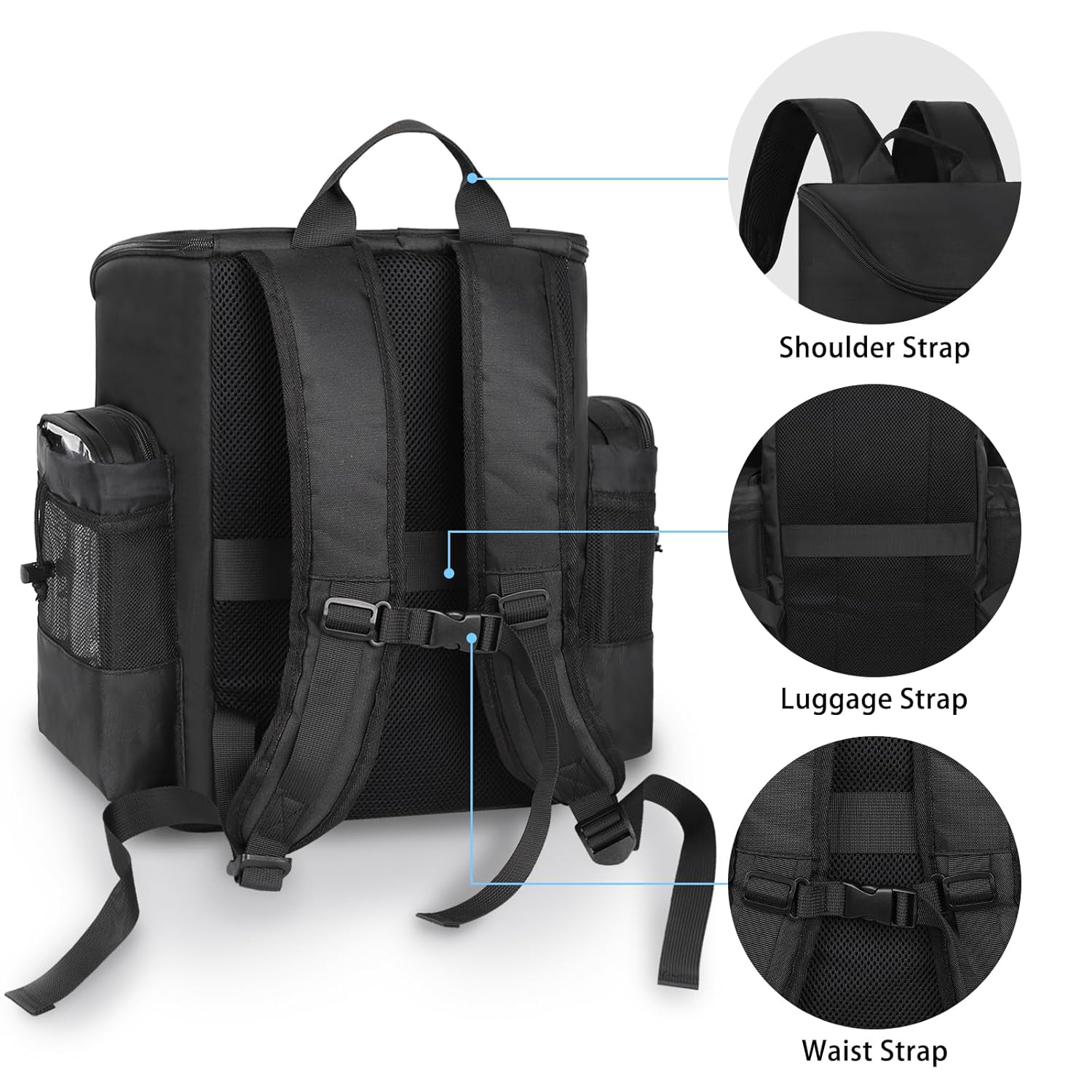 Bolsa de viaje para estilista, mochila de viaje de peluquería de gr...