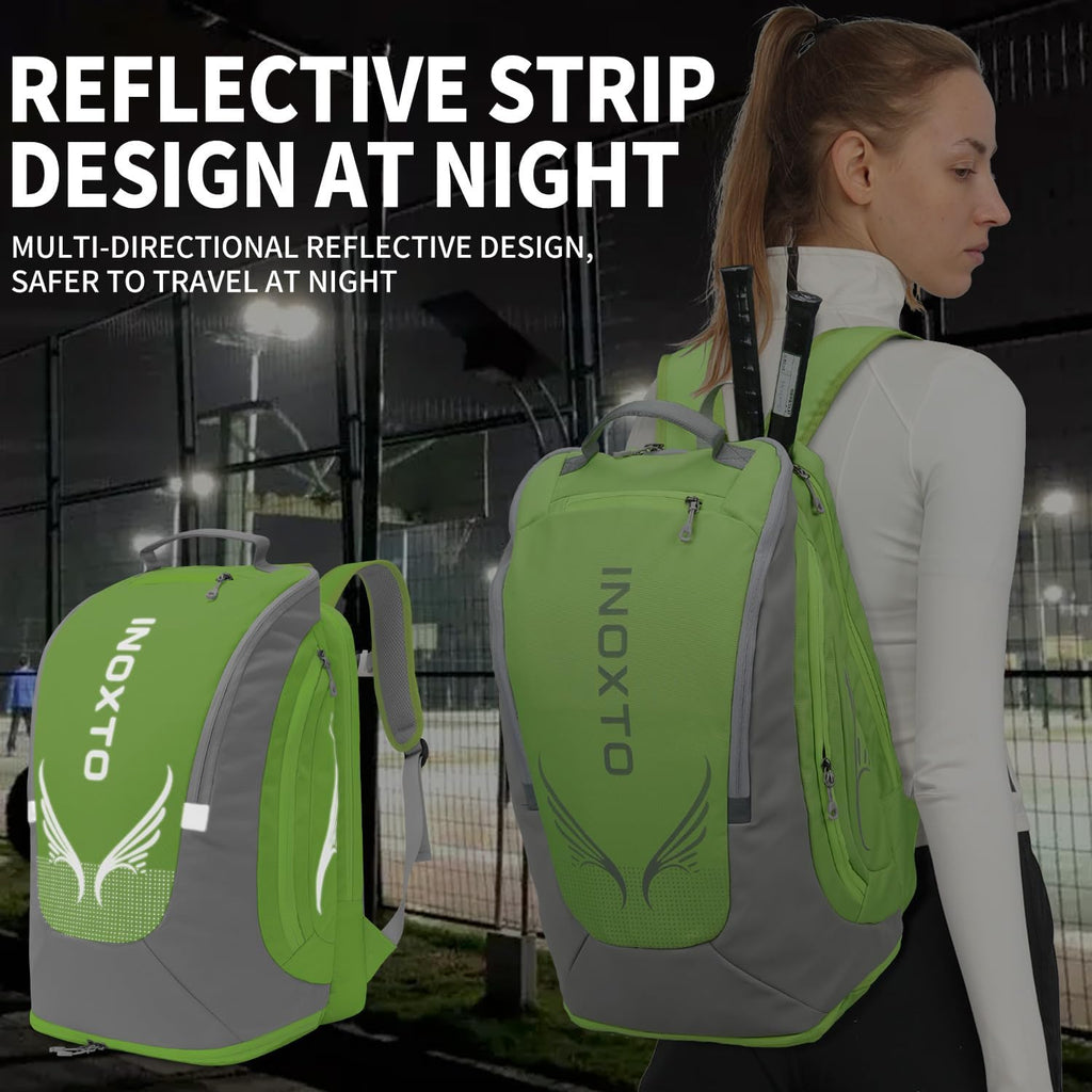 INOXTO Mochila de tenis de 40L para hombres y mujeres, bolsa grande...
