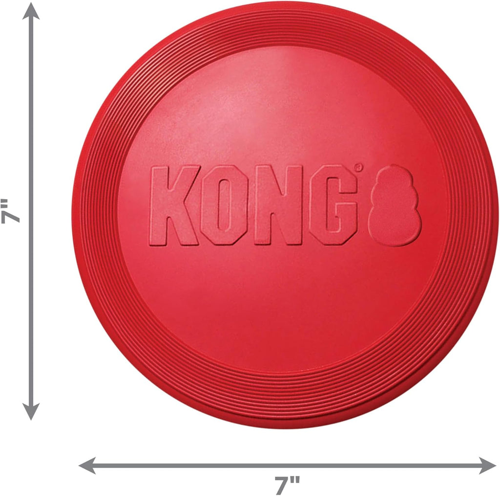 KONG Flyer - Juguete duradero para perros para jugar al aire libre,...