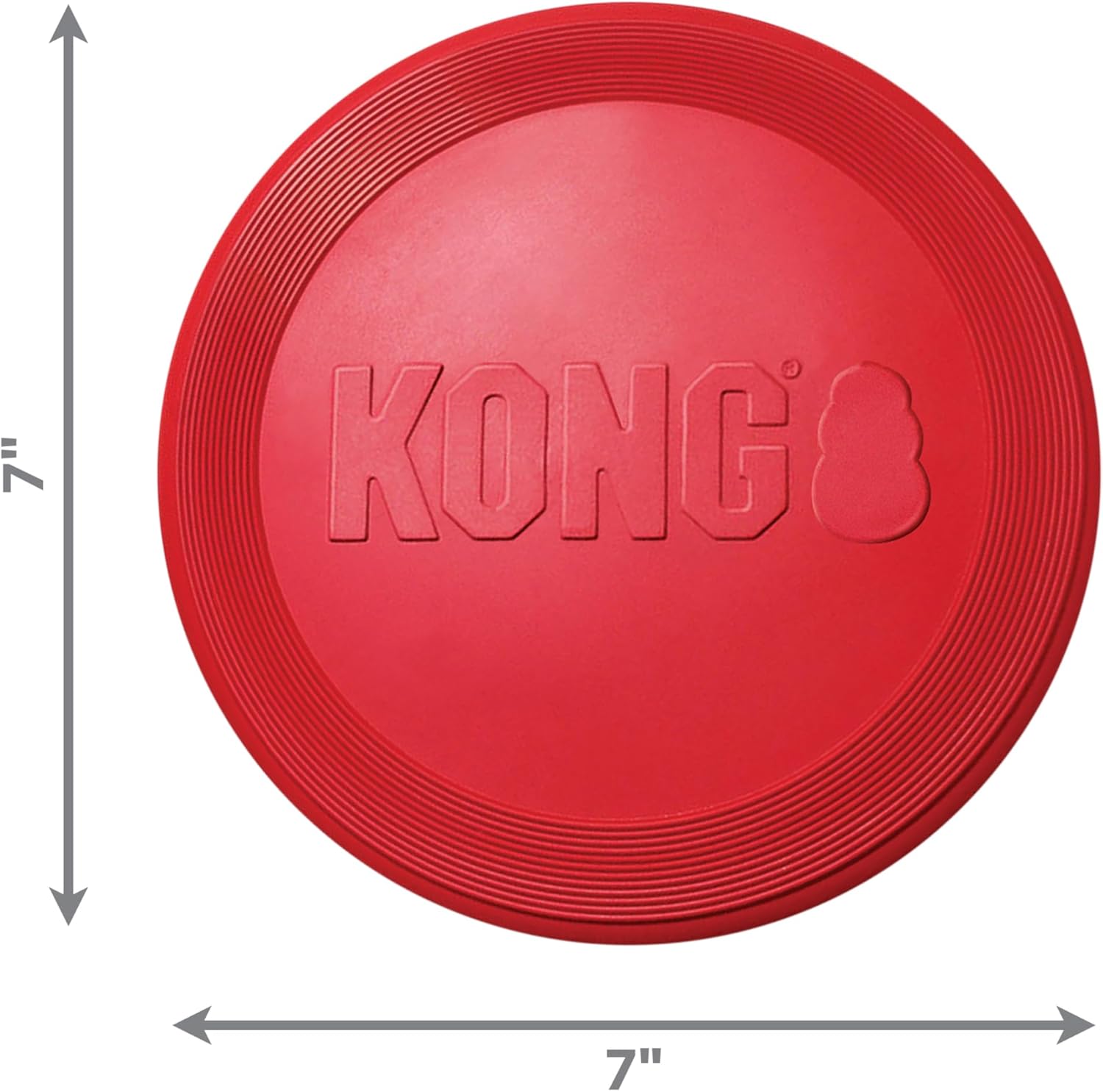 KONG Flyer - Juguete duradero para perros para jugar al aire libre,...
