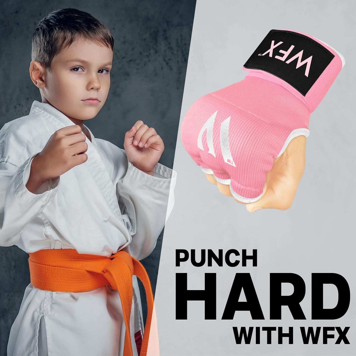 WFX - Guantes de mano para niños y jóvenes de boxeo, interiores, co...