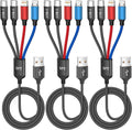 MPATIBY Cable de carga múltiple 4 en 1 dual tipo C para múltiples d...