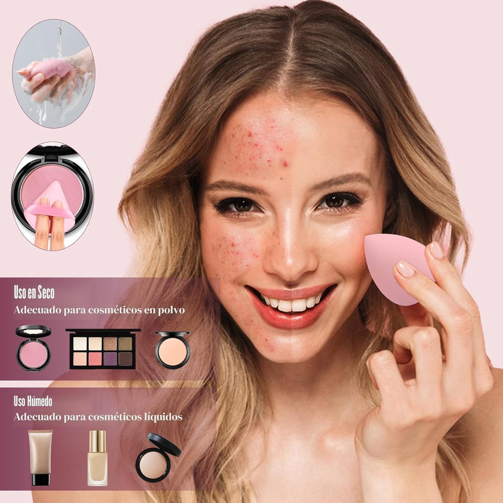 Juego de 80 brochas de maquillaje, juego de brochas de maquillaje p...