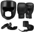 Kanayu Juego de 7 piezas de guantes de boxeo de 16 onzas, casco par...