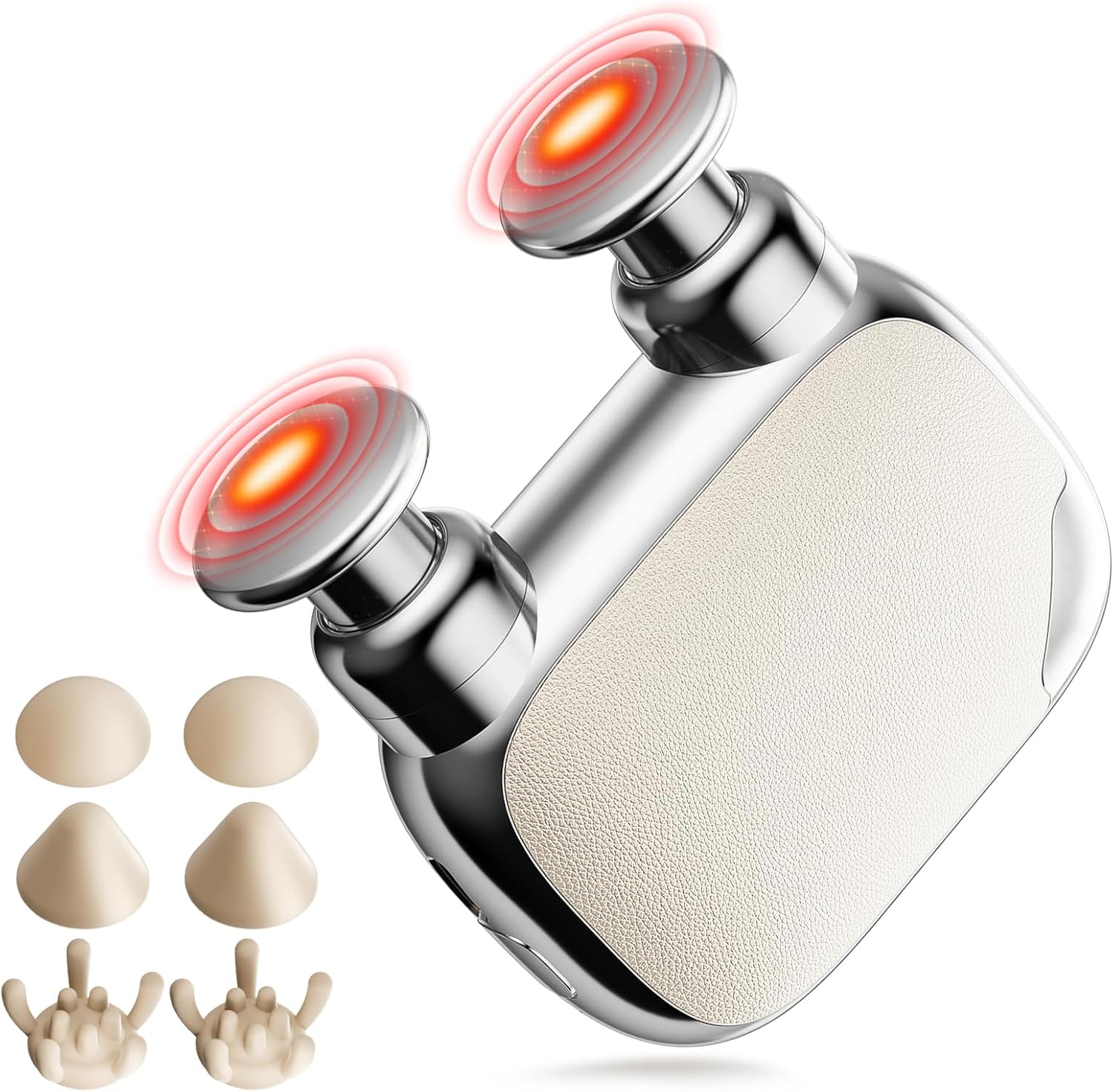 VTT Dual-Head Mini Massage Gun, Pocket-Sized Deep Tissue Massager,...