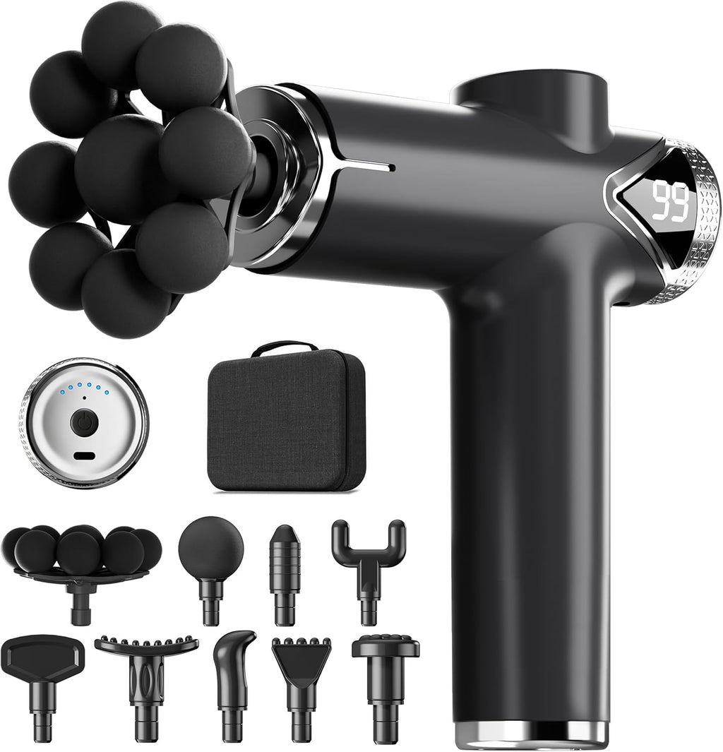 LEERCON Massage Gun, Deep Tissue Massager Gun for Pain Relief, Back...
