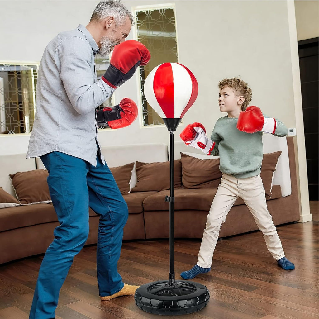 Springflower - Gran saco de boxeo para niños, incluye 2 guantes de...
