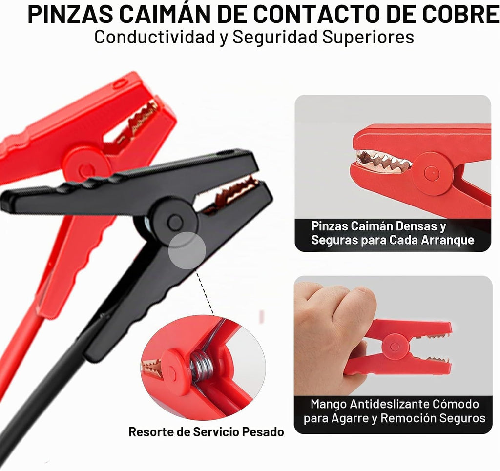 Cables de arranque para batería Milwaukee M18 de 18 V, cable de ref...