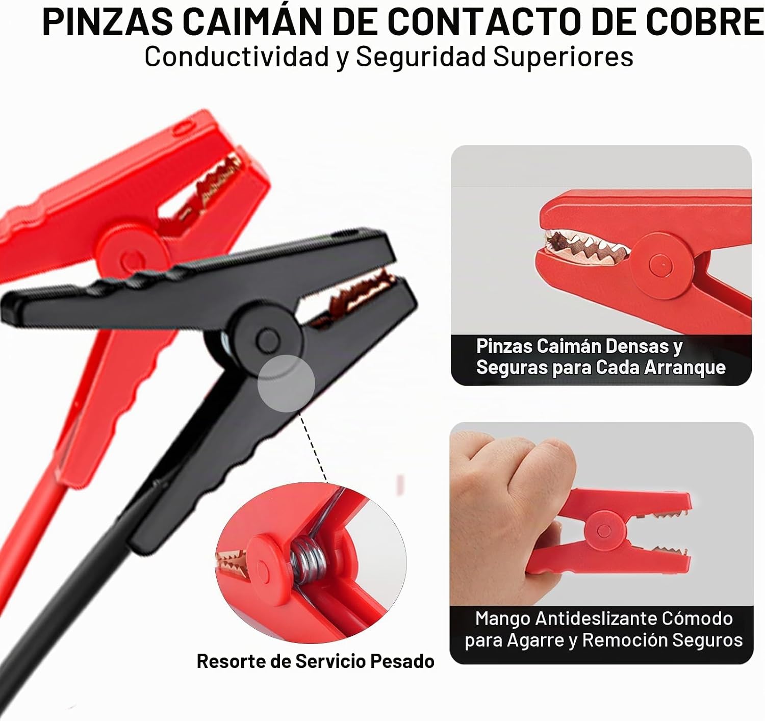 Cables de arranque para batería Milwaukee M18 de 18 V, cable de ref...