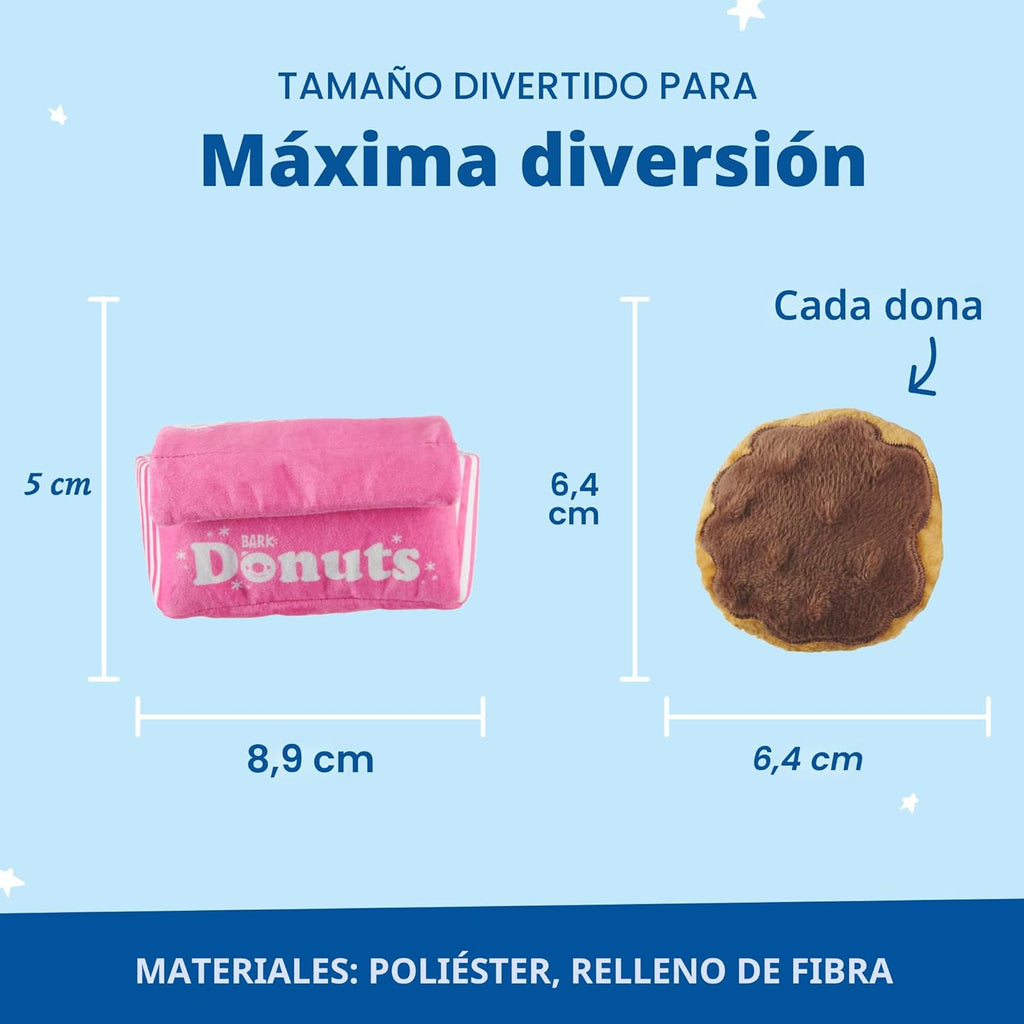 Barkbox Juguetes para perros \u2013 Donuts de peluche de Barker\u20...