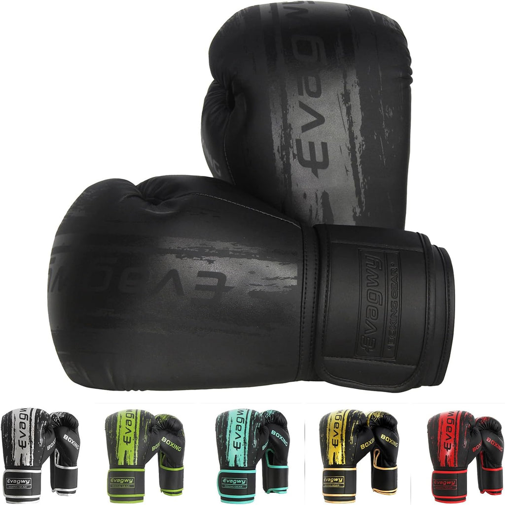 EVAGWY Guantes de boxeo para hombres y mujeres, para entrenamiento...