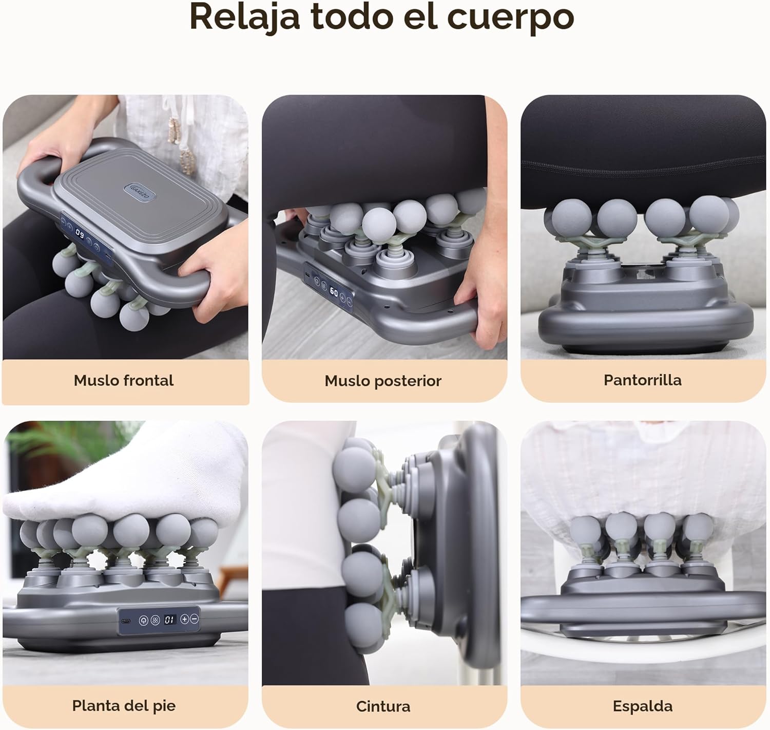GAXEZO Juego de 16 pistolas de masaje de cabeza, masajeador de perc...